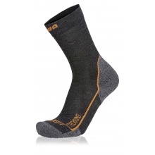 Lowa Hiking Sock Crew Trekking (Merino Wool, Honeycomb Structure) Anthracite Grey - 1 Pair